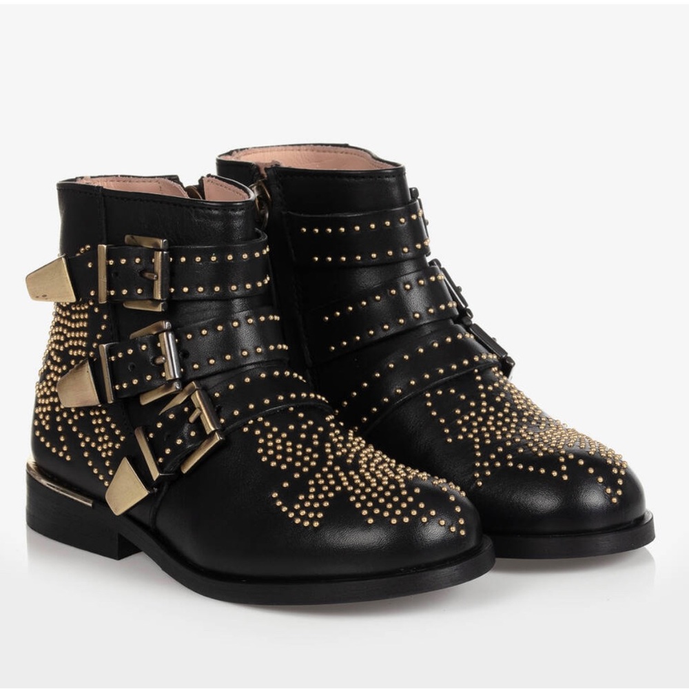 Chloe brand buckle boots